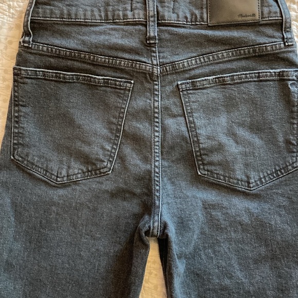 Madewell The Perfect Vintage Crop Jean 27 black high rise waist - Picture 8 of 13
